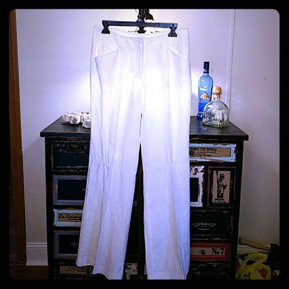 Michael Kors Pants - Michael Kor white linen pants sz 4